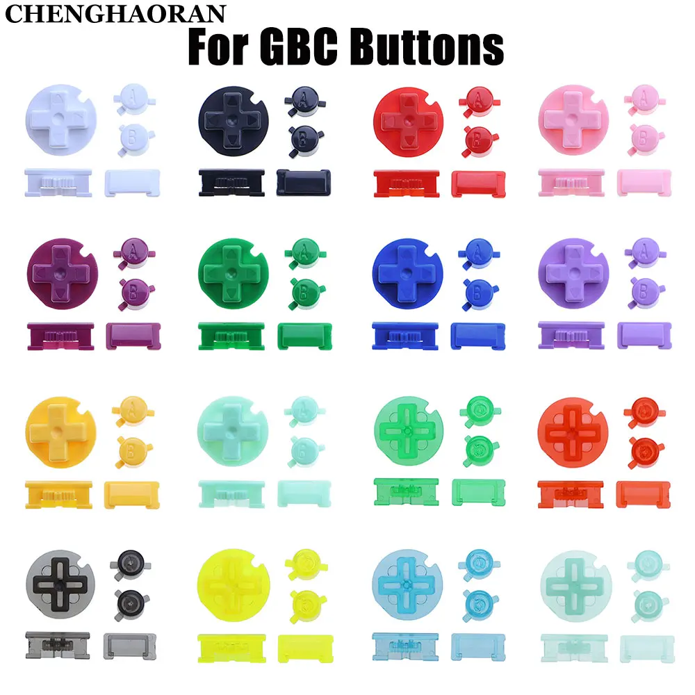 1set High Quality Button Kit Direction Key Operation Key A B Cross D-Pad Key For Gameboy Color GBC Game replacement Parts
1set High Quality Button Kit Direction Key Operation Key A B Cross D-Pad Key For Gameboy Color GBC Game replacement Parts