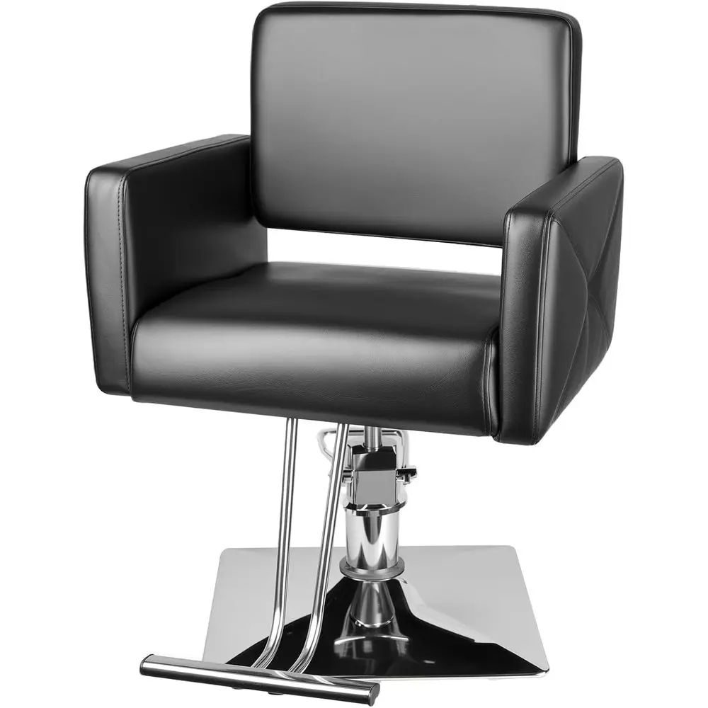 Sturdy Hydraulic Swivel Salon Chair - Black, Height Adjustable, Supports 300lbs, Ideal for Hair Stylists & Barbers
Sturdy Hydraulic Swivel Salon Chair - Black, Height Adjustable, Supports 300lbs, Ideal for Hair Stylists & Barbers