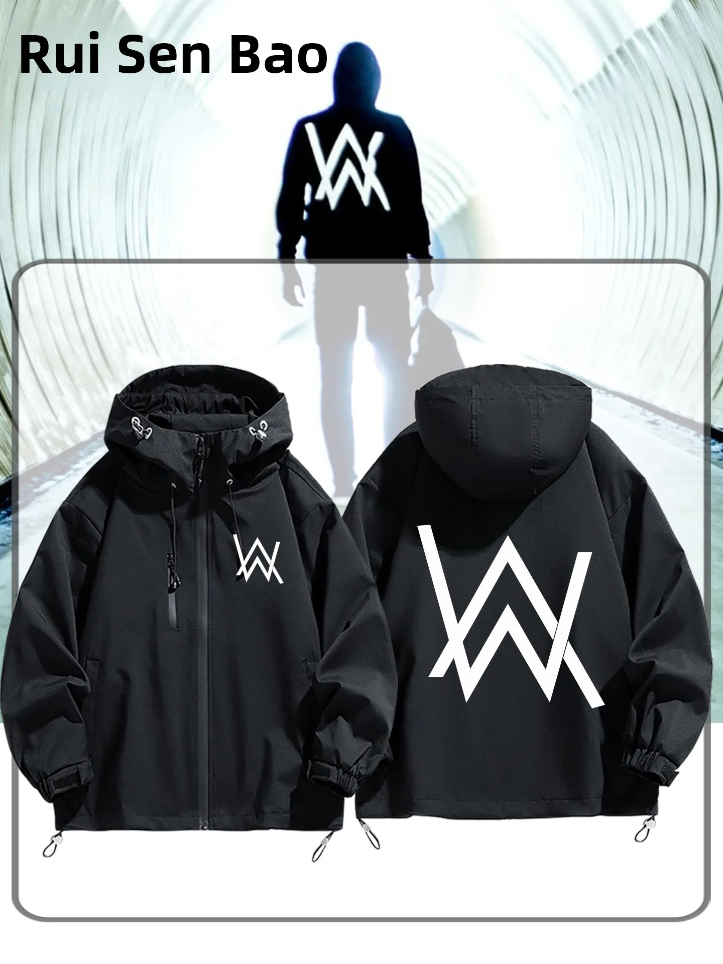 Allen Walker Neighbor Jiahao Trendy Brand DJ Music Men's Tee-in-One Jaet Outerwear Windbreaker Autumn Winter Casual Sle
Allen Walker Neighbor Jiahao Trendy Brand DJ Music Men's Tee-in-One Jaet Outerwear Windbreaker Autumn Winter Casual Sle