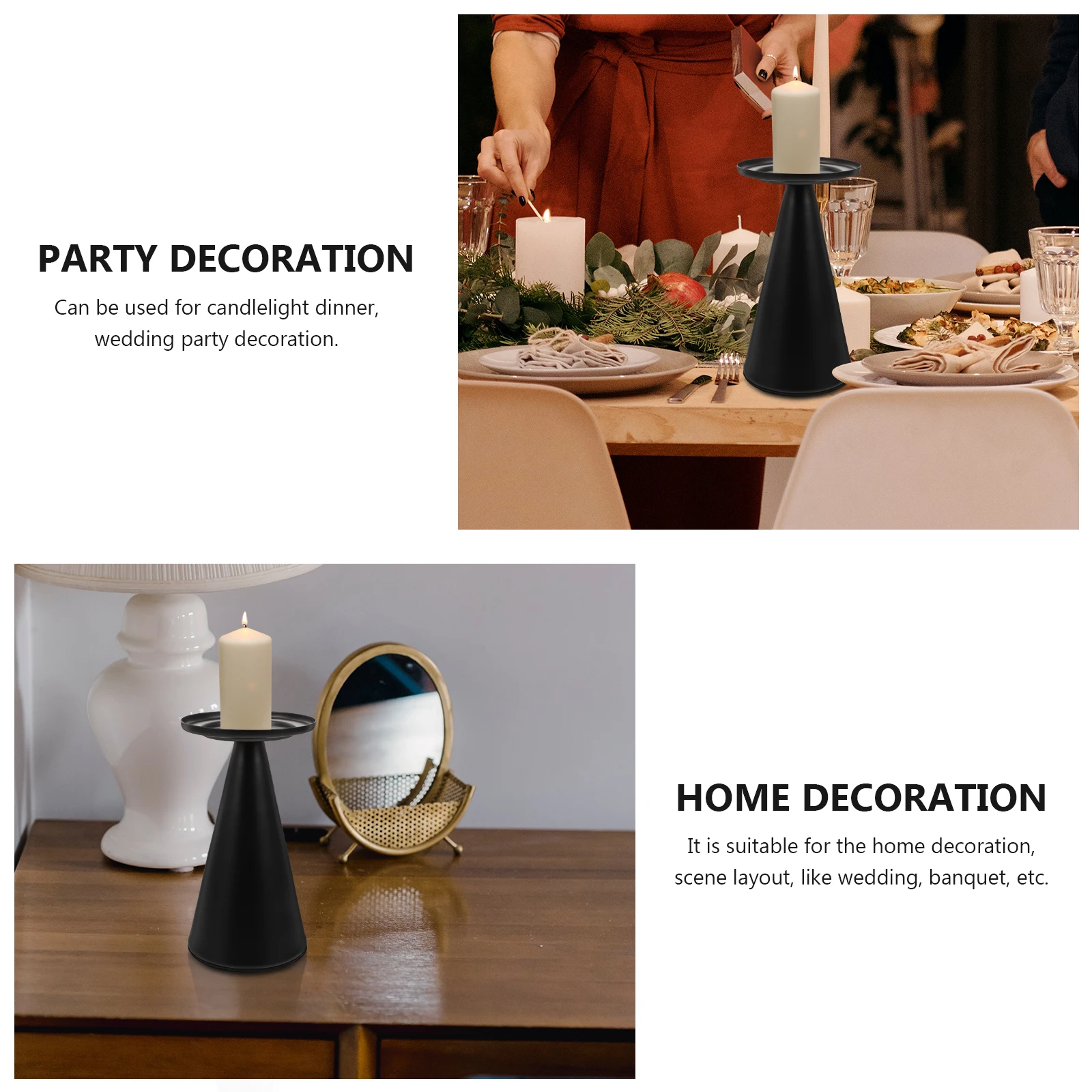 1Pcs High Class Material Candlestick Unique Design Elegant Dining Table Ornament Home Restaurant Decor Candlestick 
1Pcs High Class Material Candlestick Unique Design Elegant Dining Table Ornament Home Restaurant Decor Candlestick