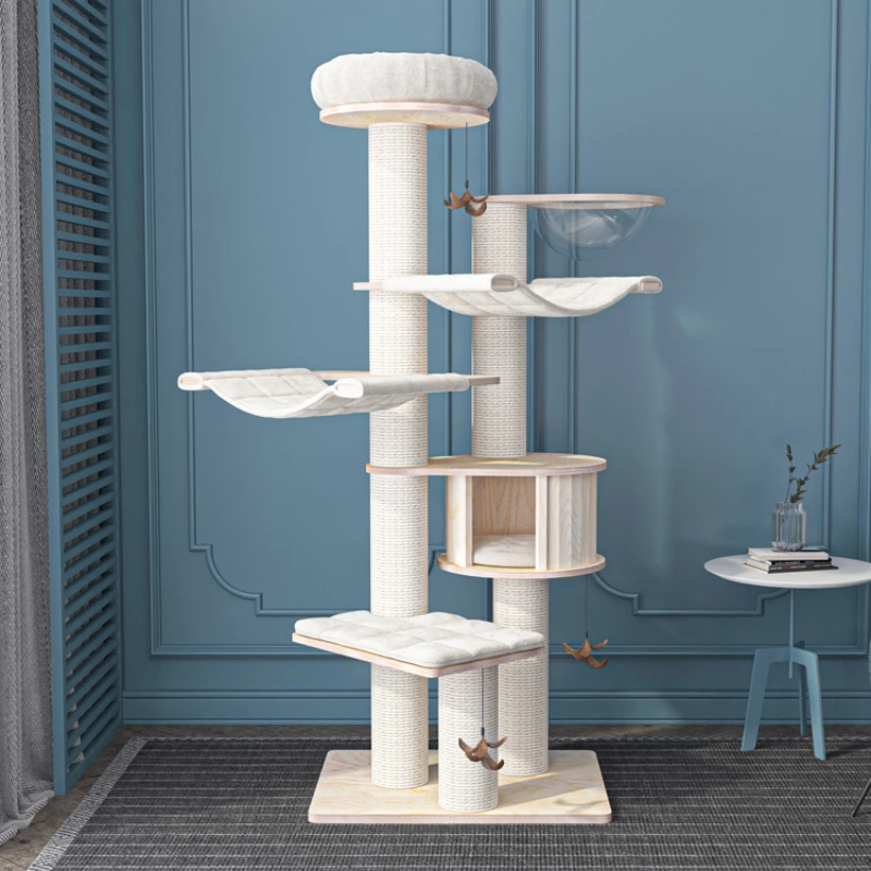 Cat climbing frame, nest, tree, multi-layer solid wood, birch, large frame, wooden
Cat climbing frame, nest, tree, multi-layer solid wood, birch, large frame, wooden