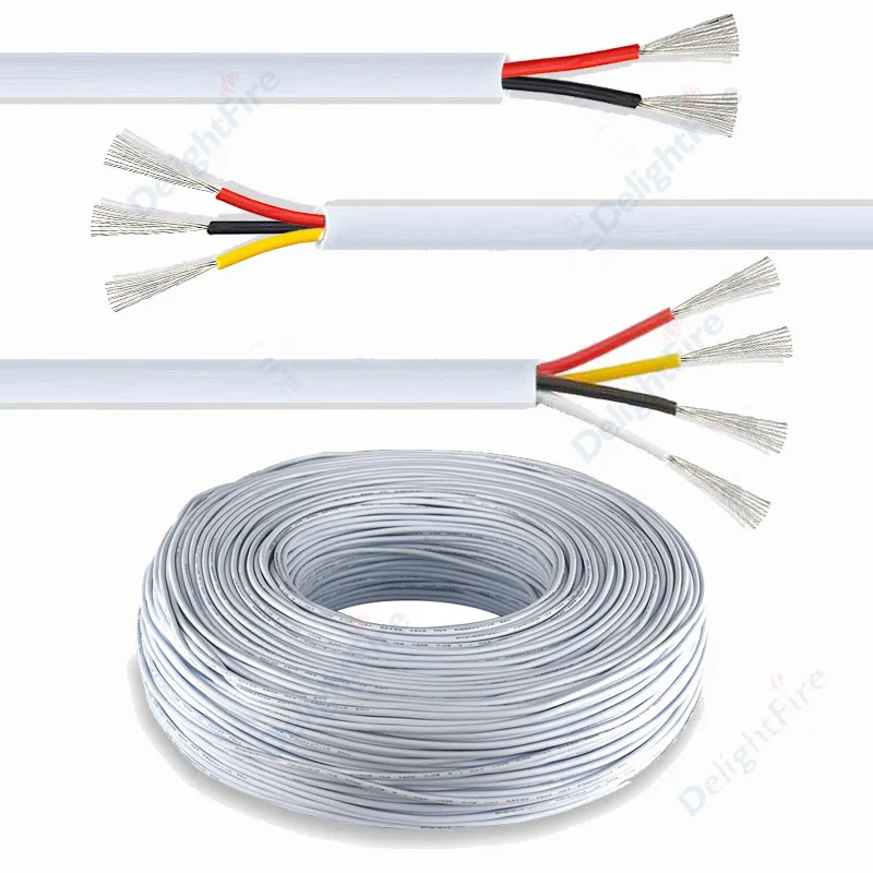 2 3 4 Core 12V Electrical Cable White PVC Electronic Audio Sheathed Wire for Speaker Auto Car Solar Battery LED Strip Motorcycle
2 3 4 Core 12V Electrical Cable White PVC Electronic Audio Sheathed Wire for Speaker Auto Car Solar Battery LED Strip Motorcycle