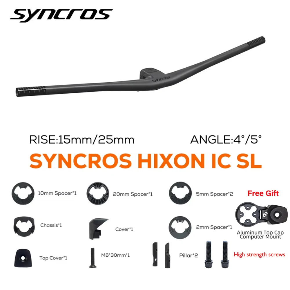 SYNCROS HIXON IC SL RISE For Sparks Frame 4°/5° Rise 15mm/25mm Full Carbon Fiber Integrated Cockpit MTB Bicycle Carbon Handlebar
SYNCROS HIXON IC SL RISE For Sparks Frame 4°/5° Rise 15mm/25mm Full Carbon Fiber Integrated Cockpit MTB Bicycle Carbon Handlebar