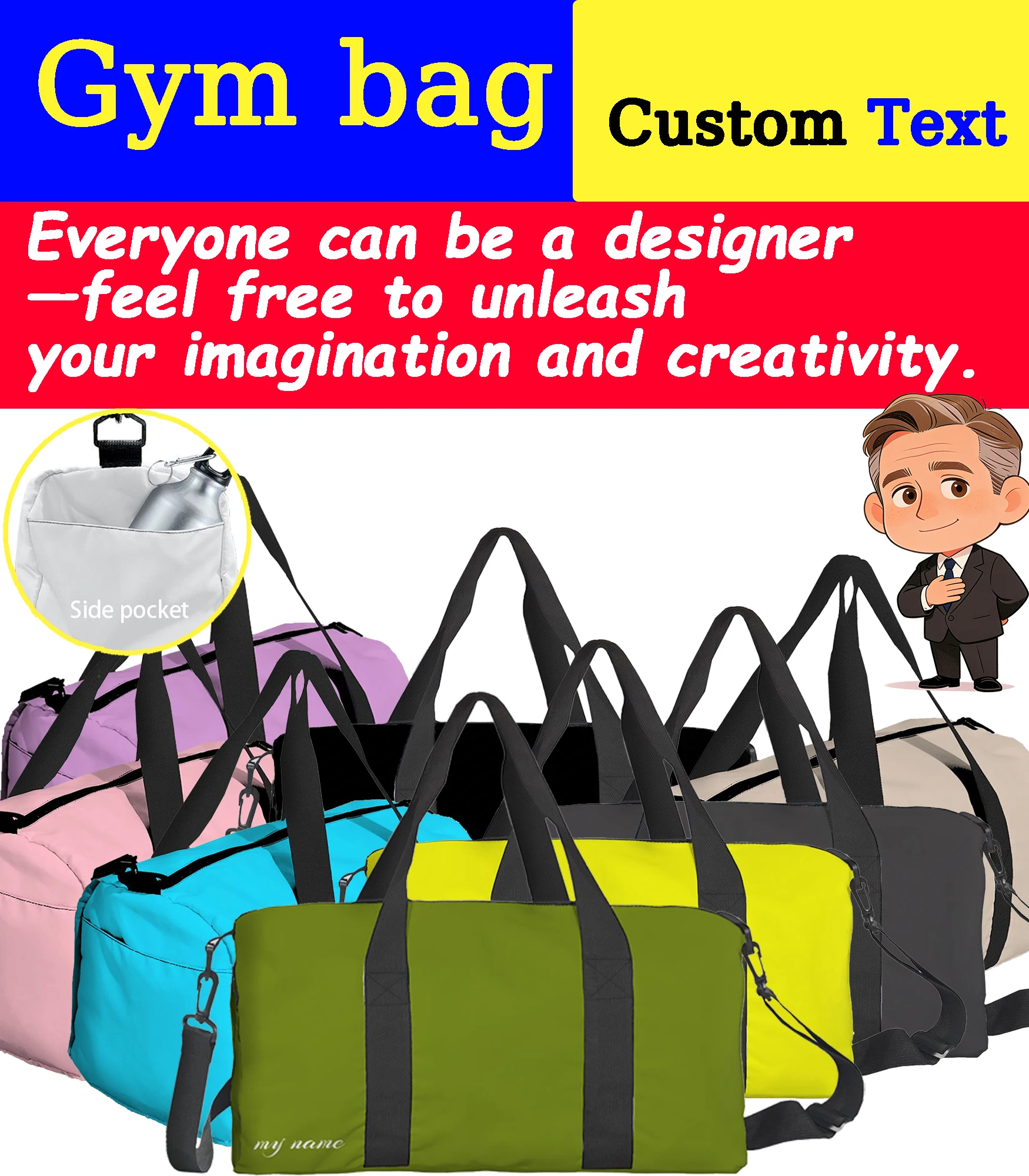 Спортивная сумка, сумка, дорожная сумка, большая вместимость, индивидуальный текст, памятная, для мероприятий, подарков, высокое качество, персонализированная, модная
Спортивная сумка, сумка, дорожная сумка, большая вместимость, индивидуальный текст, памятная, для мероприятий, подарков, высокое качество, персонализированная, модная