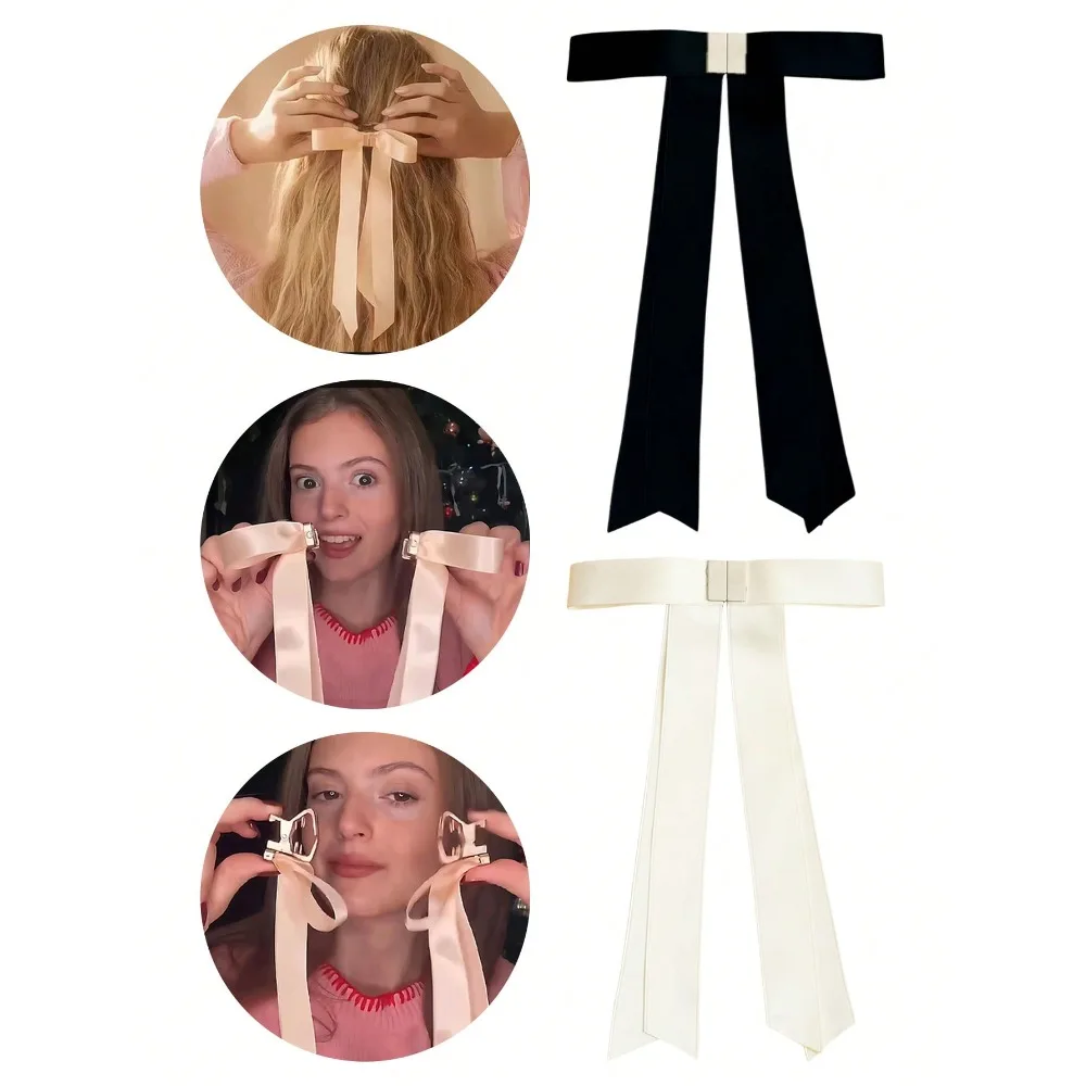 2pcs Women's New Magnetic Bowknot Hair Clips, Black & White Butterfly Hair Claws, Detachable Hair Clips, Sweet & Cute Style, Suitable For Half-Up Hairstyles, Daily Casual, Shopping, Party, Date Wear Summer Hair Accessories Beach Claw Clips Vacay Hair Clut
2pcs Women's New Magnetic Bowknot Hair Clips, Black & White Butterfly Hair Claws, Detachable Hair Clips, Sweet & Cute Style, Suitable For Half-Up Hairstyles, Daily Casual, Shopping, Party, Date Wear Summer Hair Accessories Beach Claw Clips Vacay Hair Clut