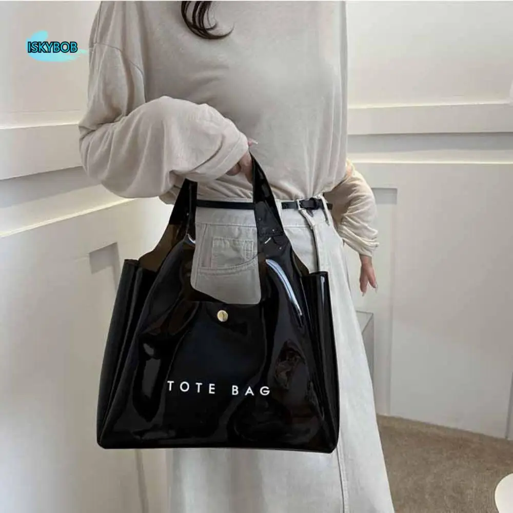 Cute Storage Bag PVC Transparent Bag Tote Bag Beach Bag Jelly Handbags Summer Cosmetic Bag Letter Shoulder Bag Swimming
Cute Storage Bag PVC Transparent Bag Tote Bag Beach Bag Jelly Handbags Summer Cosmetic Bag Letter Shoulder Bag Swimming