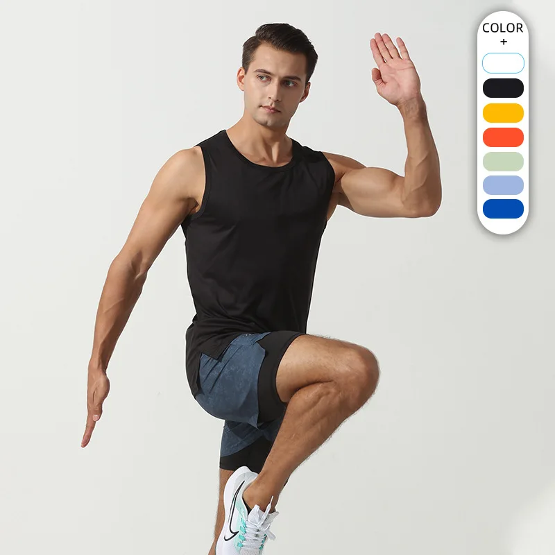 Summer sleeveless fitness elastic vest for men, slim fit, quick drying, running, breathable basketball camisole top
Summer sleeveless fitness elastic vest for men, slim fit, quick drying, running, breathable basketball camisole top