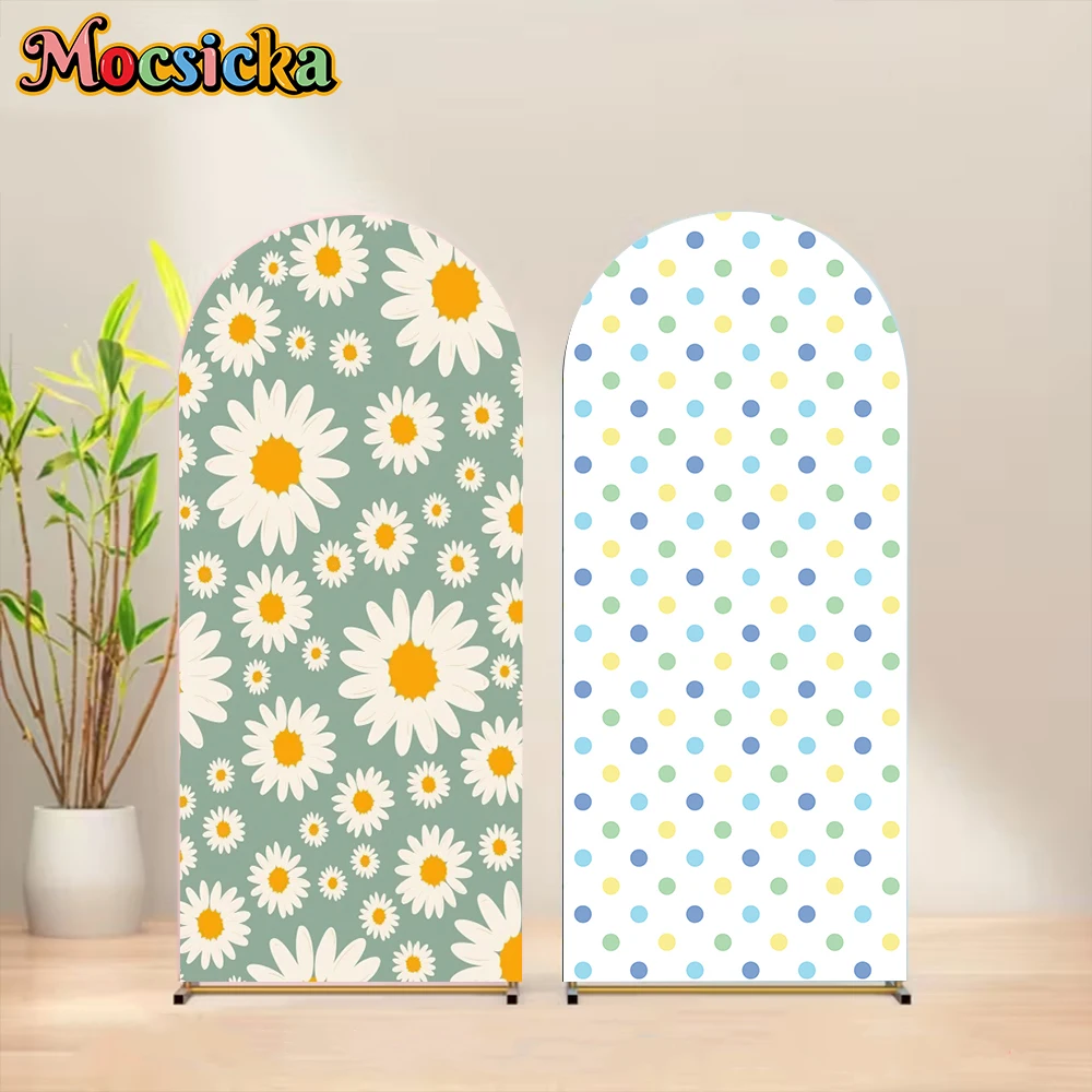 Mocsicka Double-Sided Arch Background Flower Point Pattern Decor Baby Birthday Party Arched Cover Backdrop Studio Shooting Props
Mocsicka Double-Sided Arch Background Flower Point Pattern Decor Baby Birthday Party Arched Cover Backdrop Studio Shooting Props