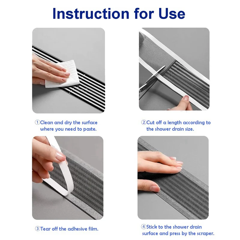 ABMR-Наклейка для слива пола любой длины, пробка для волос для линейного слива душа с инструментом для снятия
ABMR-Наклейка для слива пола любой длины, пробка для волос для линейного слива душа с инструментом для снятия