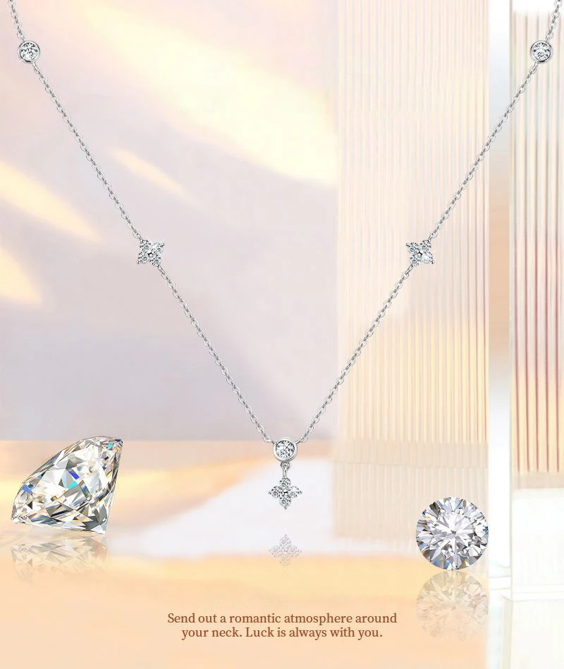 Ожерелье-чокер из стерлингового серебра 925 пробы, цвет D, муассанит, подвеска в виде клевера, ожерелья для женщин, ювелирные изделия с муассанитом, подарок
Ожерелье-чокер из стерлингового серебра 925 пробы, цвет D, муассанит, подвеска в виде клевера, ожерелья для женщин, ювелирные изделия с муассанитом, подарок