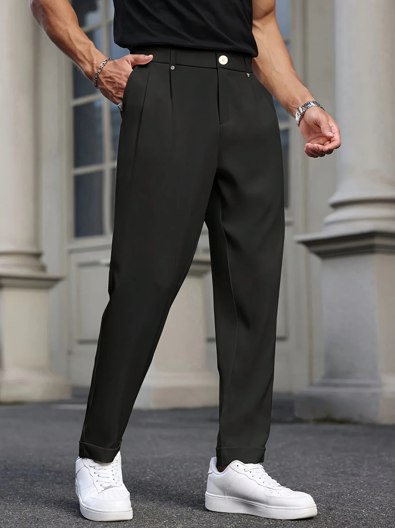 Bizformal Men's Straight Leg Casual Pants Retro British Style Versatile Black Men's Long Trousers Gift for Boyfriend Valentine's
Bizformal Men's Straight Leg Casual Pants Retro British Style Versatile Black Men's Long Trousers Gift for Boyfriend Valentine's