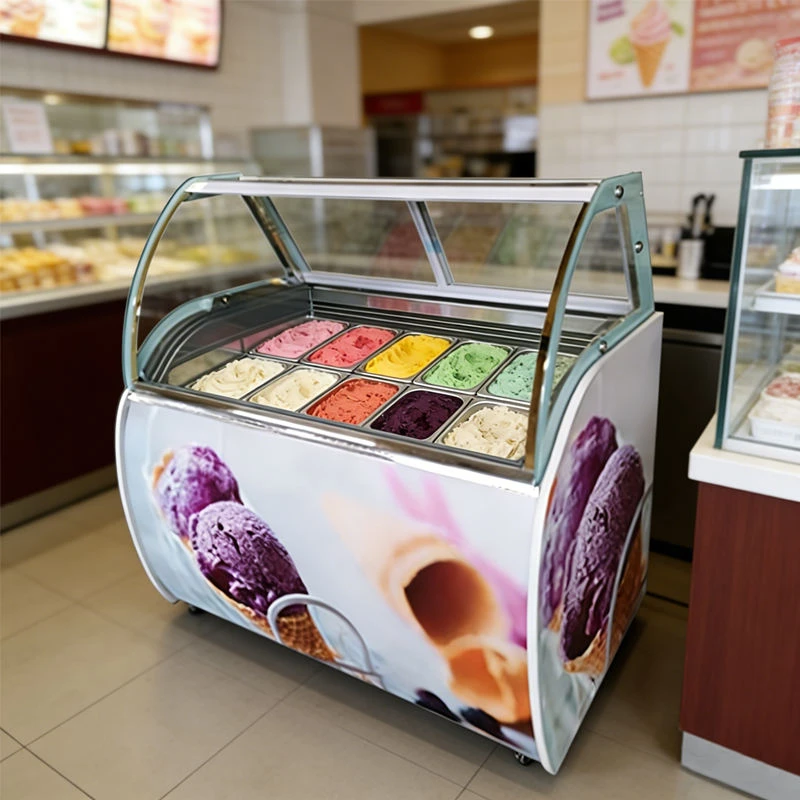 CE Italian Gelato Display Freezer for 8 Flavours Hard Ice Cream Display Freezer Showcase
CE Italian Gelato Display Freezer for 8 Flavours Hard Ice Cream Display Freezer Showcase