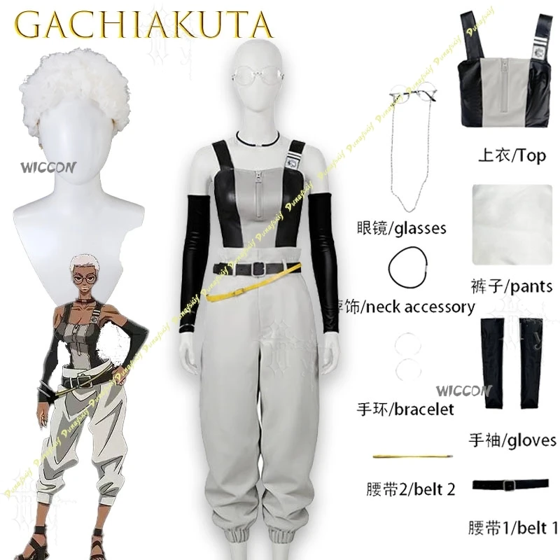 GACHIAKUTA Semiu Grier Cami Top Cosplay Set with Accessories Full Costume Adult Women Halloween Carnival Comic Con Party Outfit
GACHIAKUTA Semiu Grier Cami Top Cosplay Set with Accessories Full Costume Adult Women Halloween Carnival Comic Con Party Outfit