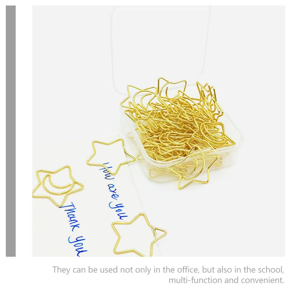 100Pcs Star Design Metal Paper Clips Small Decorative Craft Clips for Office File Memo Document Fixing Craft Making Tool
100Pcs Star Design Metal Paper Clips Small Decorative Craft Clips for Office File Memo Document Fixing Craft Making Tool