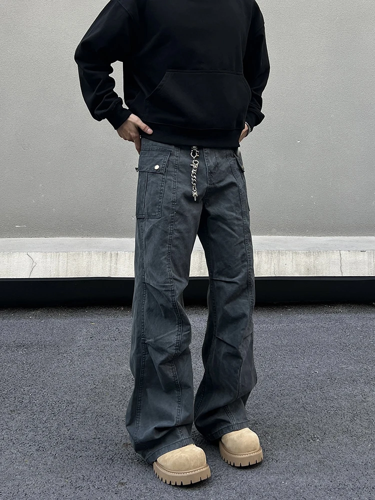 Американский Sle Faded ey Плиссированные расклешенные рабочие брюки Мужские свободные брюки High Street Cool Brand Весна Осень Прямые длинные брюки
Американский Sle Faded ey Плиссированные расклешенные рабочие брюки Мужские свободные брюки High Street Cool Brand Весна Осень Прямые длинные брюки