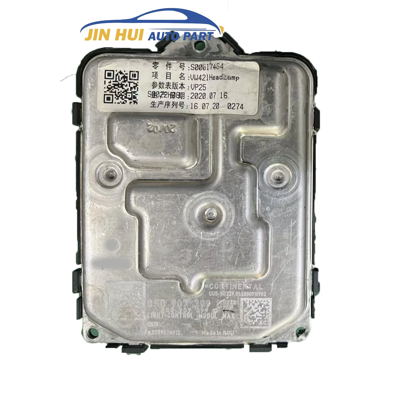 8S0907399D Оригинальный модуль контроллера светодиодных фар S0017464 8S0 907 399 D, подходит для стоимости Passa t 2019-2026 Автомобильный балласт 
8S0907399D Оригинальный модуль контроллера светодиодных фар S0017464 8S0 907 399 D, подходит для стоимости Passa t 2019-2026 Автомобильный балласт