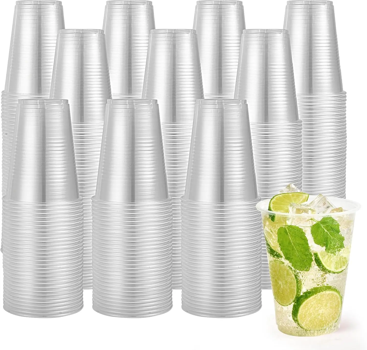 1000 Pack 16oz Plastic Cups, Disposable Clear Drinking Cups for Water, Juice, Soda, Coffee
1000 Pack 16oz Plastic Cups, Disposable Clear Drinking Cups for Water, Juice, Soda, Coffee