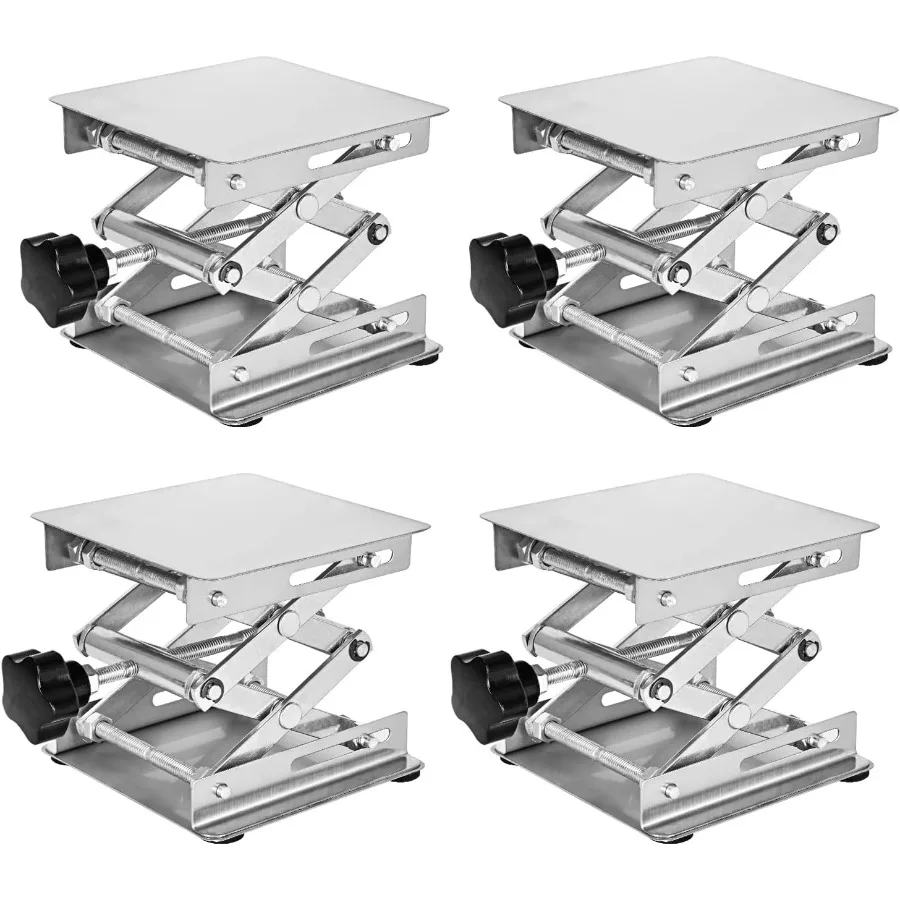4 Pack Laser Engraver Lab Jack 4 x 4 Stainless Steel Scissor Lift Table Jack with Adjustable Hght 50-155mm Max Support Wght 11l
4 Pack Laser Engraver Lab Jack 4 x 4 Stainless Steel Scissor Lift Table Jack with Adjustable Hght 50-155mm Max Support Wght 11l