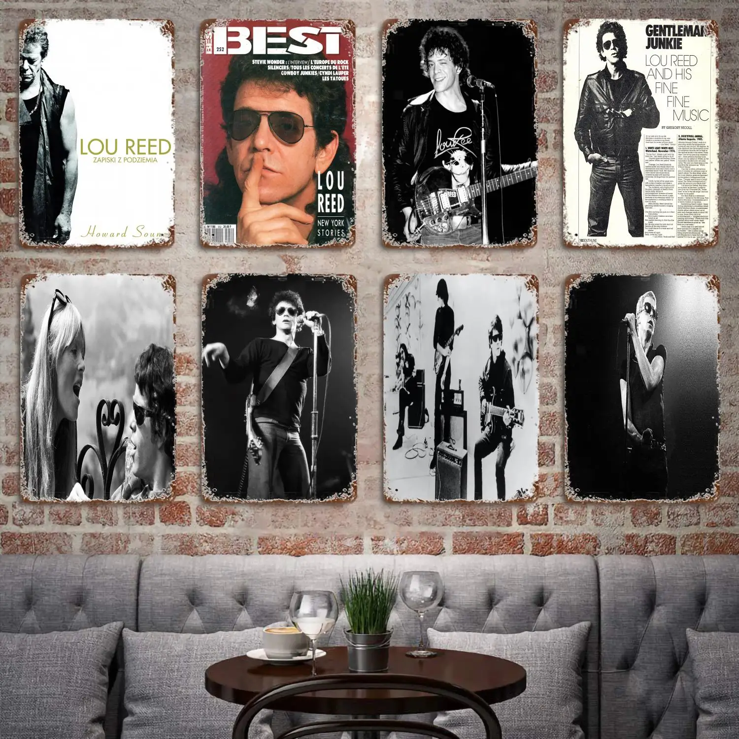 Lou Reed Singer metal Decor Poster Vintage Tin Sign Metal Sign Decorative Plaque for Pub Bar Man Cave Club Wall Decoration
Lou Reed Singer metal Decor Poster Vintage Tin Sign Metal Sign Decorative Plaque for Pub Bar Man Cave Club Wall Decoration