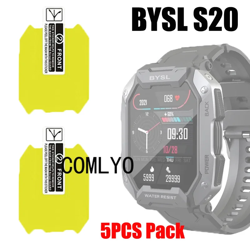 Мягкая пленка для смарт-часов BYSL S20, 5 шт./упаковка, защитные пленки для экрана, Ультратонкий чехол HD из ТПУ, устойчивый к царапинам
Мягкая пленка для смарт-часов BYSL S20, 5 шт./упаковка, защитные пленки для экрана, Ультратонкий чехол HD из ТПУ, устойчивый к царапинам