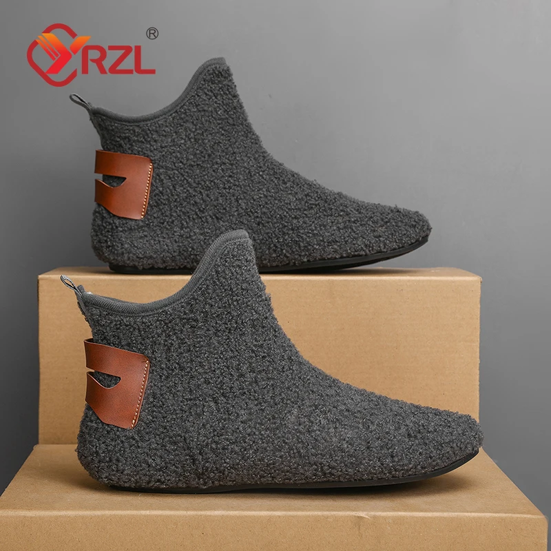 YRZL Winter Cotton Shoes Men High Top Warm Slip on Lightweight Slippers Men Plush Indoor Cotton Loafers Men Winter Warm Shoes
YRZL Winter Cotton Shoes Men High Top Warm Slip on Lightweight Slippers Men Plush Indoor Cotton Loafers Men Winter Warm Shoes