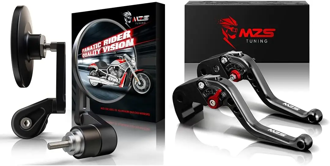 Motorycycle Brake Clutch levers + M6 Thread Bar End Mirrors Compatible with CB650F CBR650F NC750X
Motorycycle Brake Clutch levers + M6 Thread Bar End Mirrors Compatible with CB650F CBR650F NC750X