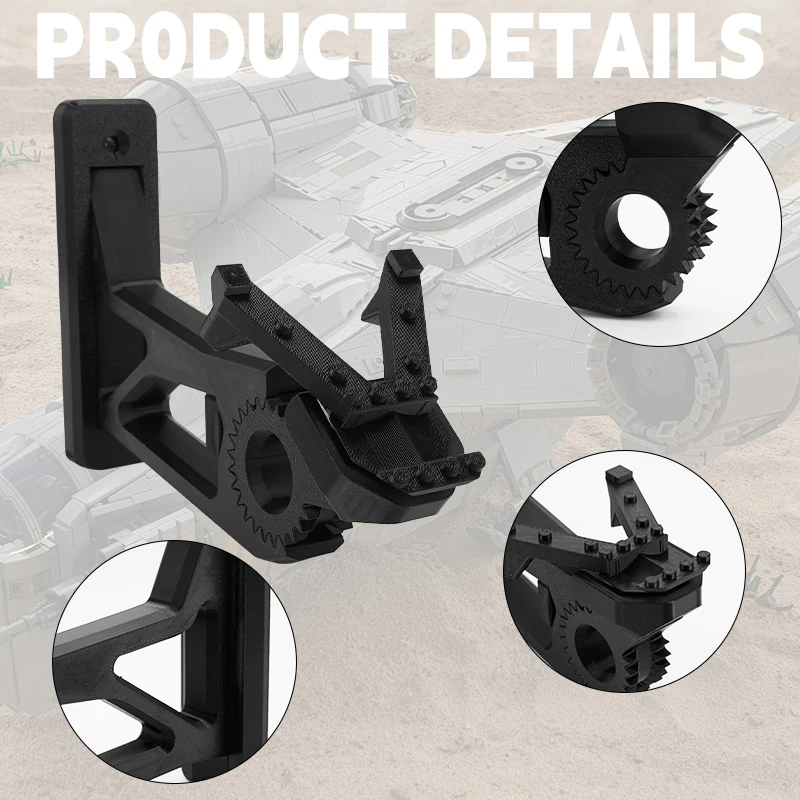 DIY Building Block Wall Display Bracket Wall Mount Holder for LEGO 75292 Razor Crest Mandalorian Star Wars
DIY Building Block Wall Display Bracket Wall Mount Holder for LEGO 75292 Razor Crest Mandalorian Star Wars