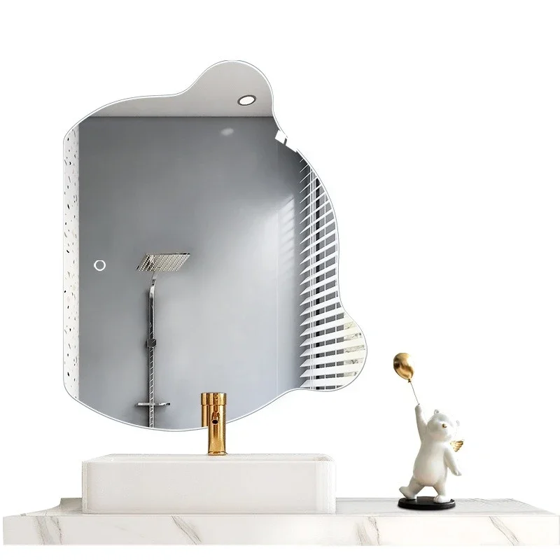 Smart bear special-shaped bathroom mirror wall wall bathroom decoration led 
Smart bear special-shaped bathroom mirror wall wall bathroom decoration led