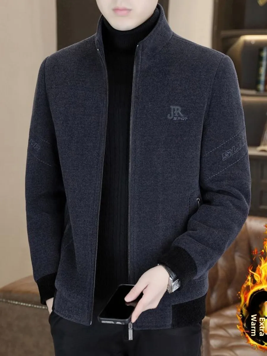 Men's Business Casual Woolen Jacket Thickened Cotton Added Autumn Winter Coat Short Length Single Button Closure Windbreaker
Men's Business Casual Woolen Jacket Thickened Cotton Added Autumn Winter Coat Short Length Single Button Closure Windbreaker