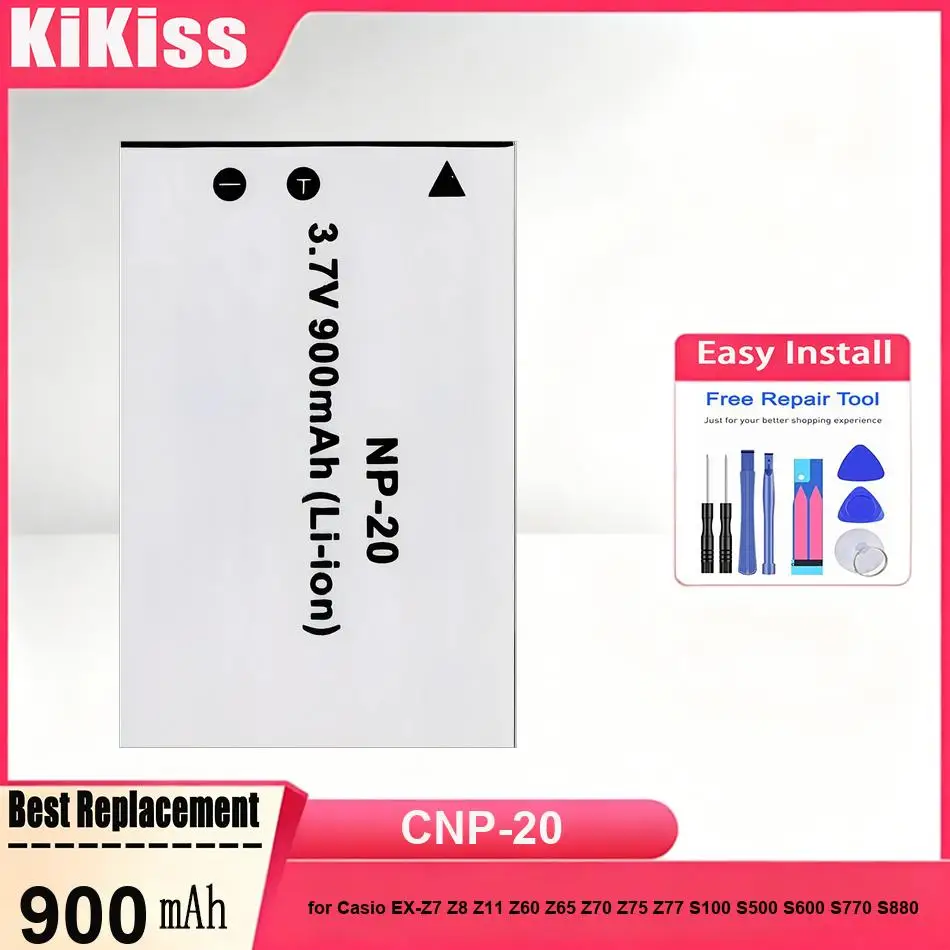 CNP-20 Batteries for Casio EX-Z7 Z8 Z11 Z60 Z65 Z70 Z75 Z77 S100 S500 S600 S770 S880 M1 M2 M20 S1 S2 S3 S20 NP 20 Camera
CNP-20 Batteries for Casio EX-Z7 Z8 Z11 Z60 Z65 Z70 Z75 Z77 S100 S500 S600 S770 S880 M1 M2 M20 S1 S2 S3 S20 NP 20 Camera