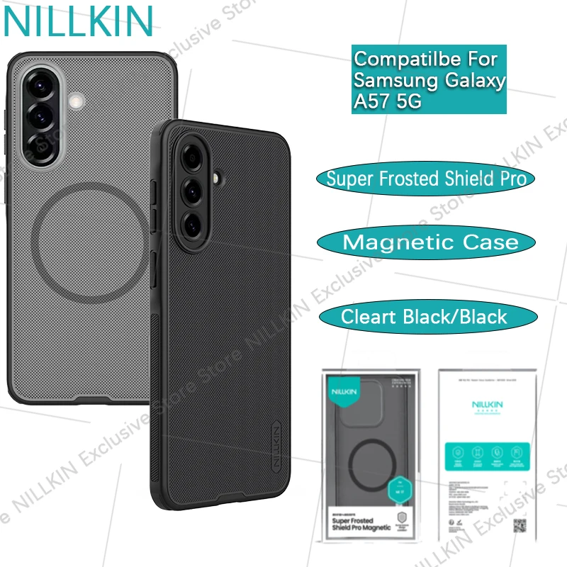 Nillkin For Samsung Galaxy A57 5G Super Frosted Shield Pro Magnetic Protective airbag PC hard shell phone case protective cover
Nillkin For Samsung Galaxy A57 5G Super Frosted Shield Pro Magnetic Protective airbag PC hard shell phone case protective cover