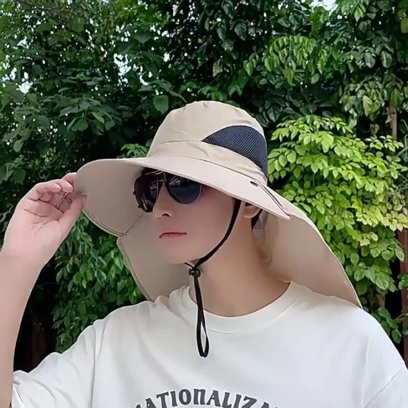 Summer Sun Hats UV Protection Outdoor Hunting Fishing Cap Men's Panama Caps Hiking Camping Bucket Hat Neck Flap Fisherman Hats
Summer Sun Hats UV Protection Outdoor Hunting Fishing Cap Men's Panama Caps Hiking Camping Bucket Hat Neck Flap Fisherman Hats