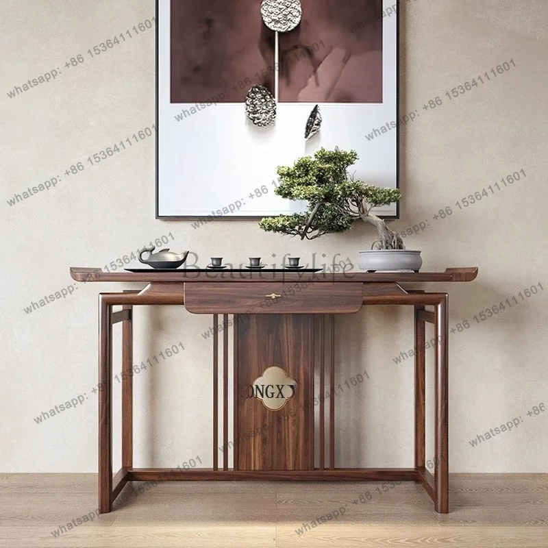 Light luxury simple door cabinet living room corridor decoration table solid wood wall table
Light luxury simple door cabinet living room corridor decoration table solid wood wall table