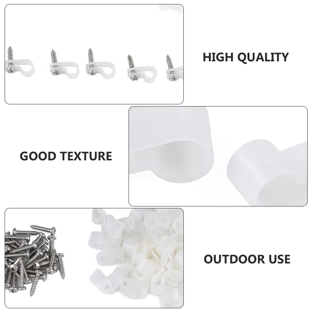 100Pcs R-Type Wire Harness Clips Heavy Duty Plastic Metal Cable Ties for Indoor Outdoor Use Wire Organizer Circuit Fixing Clips
100Pcs R-Type Wire Harness Clips Heavy Duty Plastic Metal Cable Ties for Indoor Outdoor Use Wire Organizer Circuit Fixing Clips