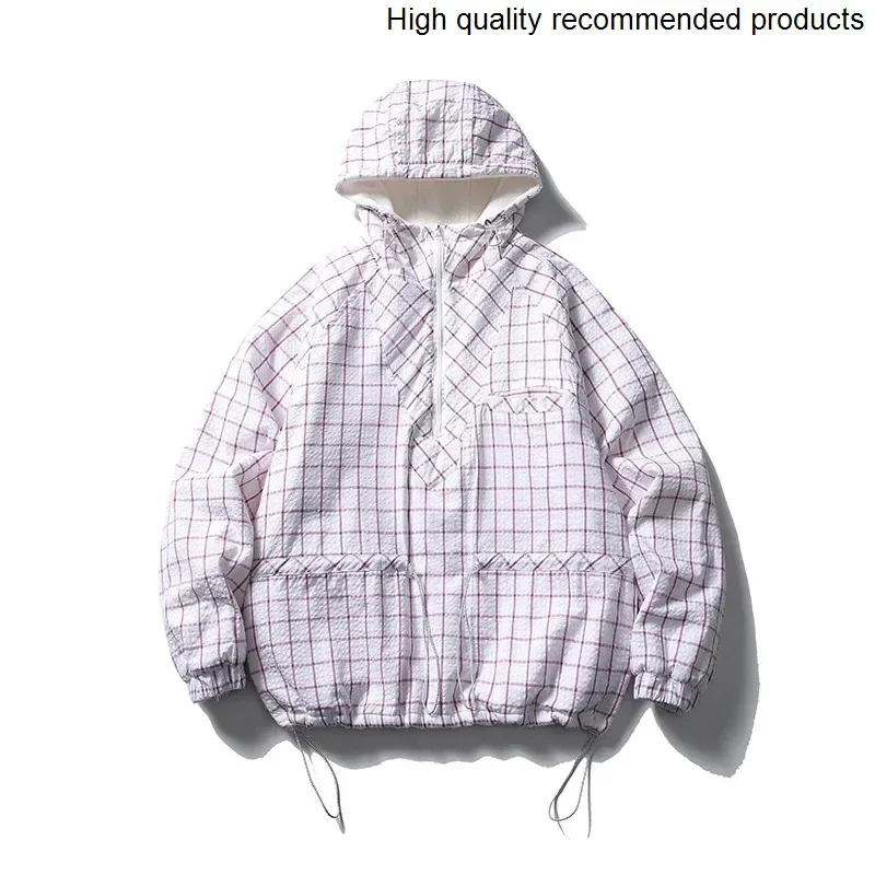 Streetwear Men Autumn Winter Japanese Cityboy Loose Plaid Casual Thicken Pullover Hooded Jacket Couple Padded Coat Women Parkas
Streetwear Men Autumn Winter Japanese Cityboy Loose Plaid Casual Thicken Pullover Hooded Jacket Couple Padded Coat Women Parkas
