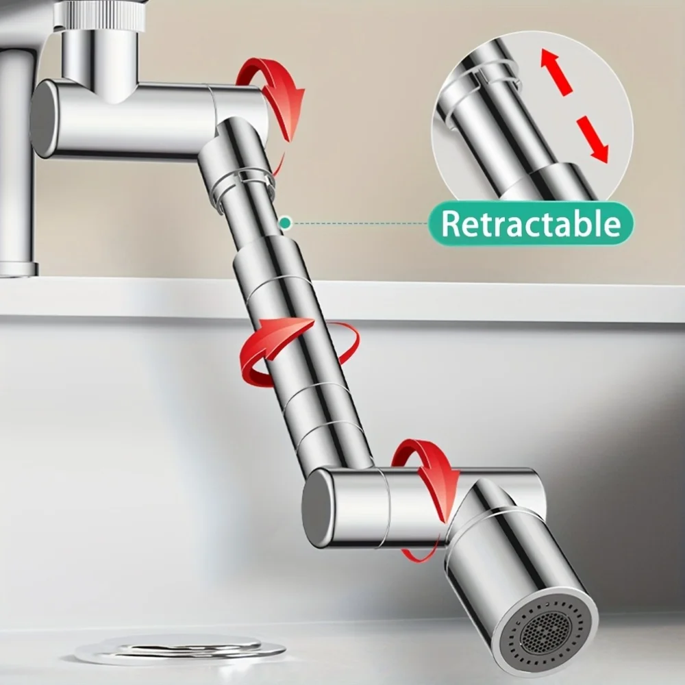 Retractable Universal 1440°Rotation Faucet Extender 2 Water Flow Mode Splash-proof Bubbler Faucet Filter Nozzle Tap Saving Water
Retractable Universal 1440°Rotation Faucet Extender 2 Water Flow Mode Splash-proof Bubbler Faucet Filter Nozzle Tap Saving Water