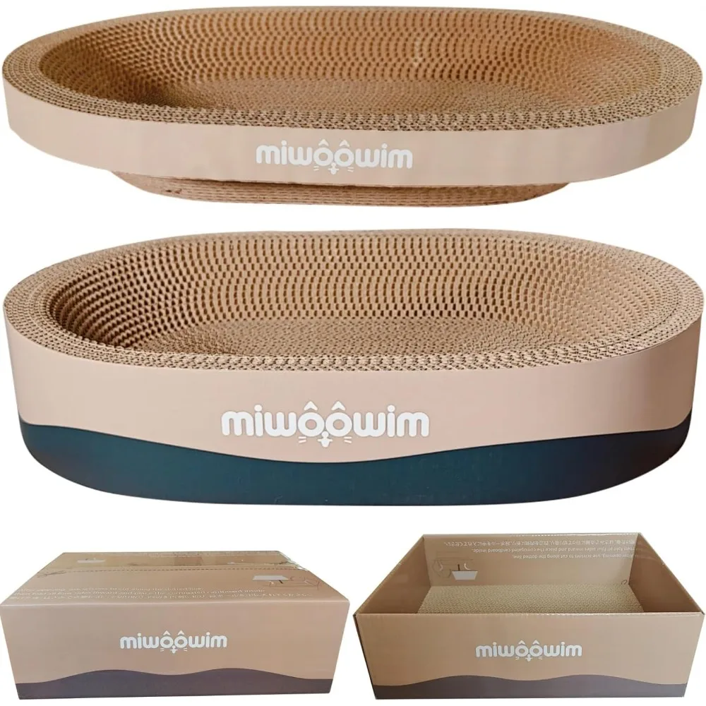 Oval Cardboard Cat Scratcher Bowl Nest Lounge Bed Indoor Furniture Protector
Oval Cardboard Cat Scratcher Bowl Nest Lounge Bed Indoor Furniture Protector