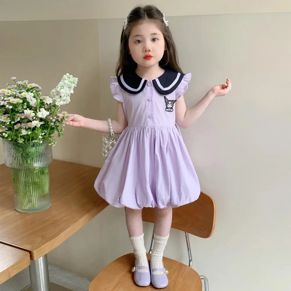 Sanrio Kuromi Little Girl Cartoon Flying Sleeve Dress Summer Dress 2026 New Kids Sleeveless Skirt Little Girl Bud Skirt Kawaii
Sanrio Kuromi Little Girl Cartoon Flying Sleeve Dress Summer Dress 2026 New Kids Sleeveless Skirt Little Girl Bud Skirt Kawaii
