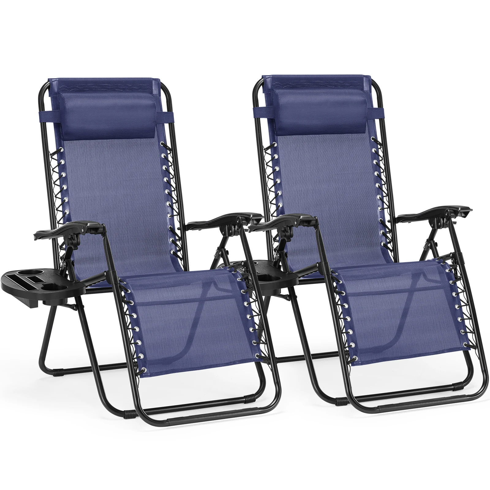 Set of 2 Zero Cravity Lounge Chairs Outdoor Patio Folding Recliners for Pool Beach with Pillow,Cup Holder Beach Chairs Furniture
Set of 2 Zero Cravity Lounge Chairs Outdoor Patio Folding Recliners for Pool Beach with Pillow,Cup Holder Beach Chairs Furniture