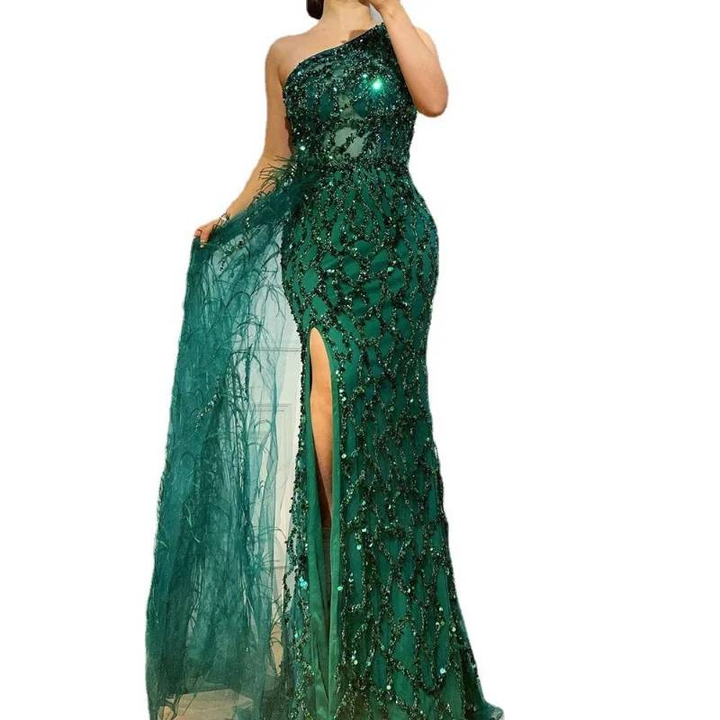 Sexy Party Dress Women Solid Color Shining Fairy Long Sleeveless Fashion Slimming Style Medium Long Evening Dress
Sexy Party Dress Women Solid Color Shining Fairy Long Sleeveless Fashion Slimming Style Medium Long Evening Dress