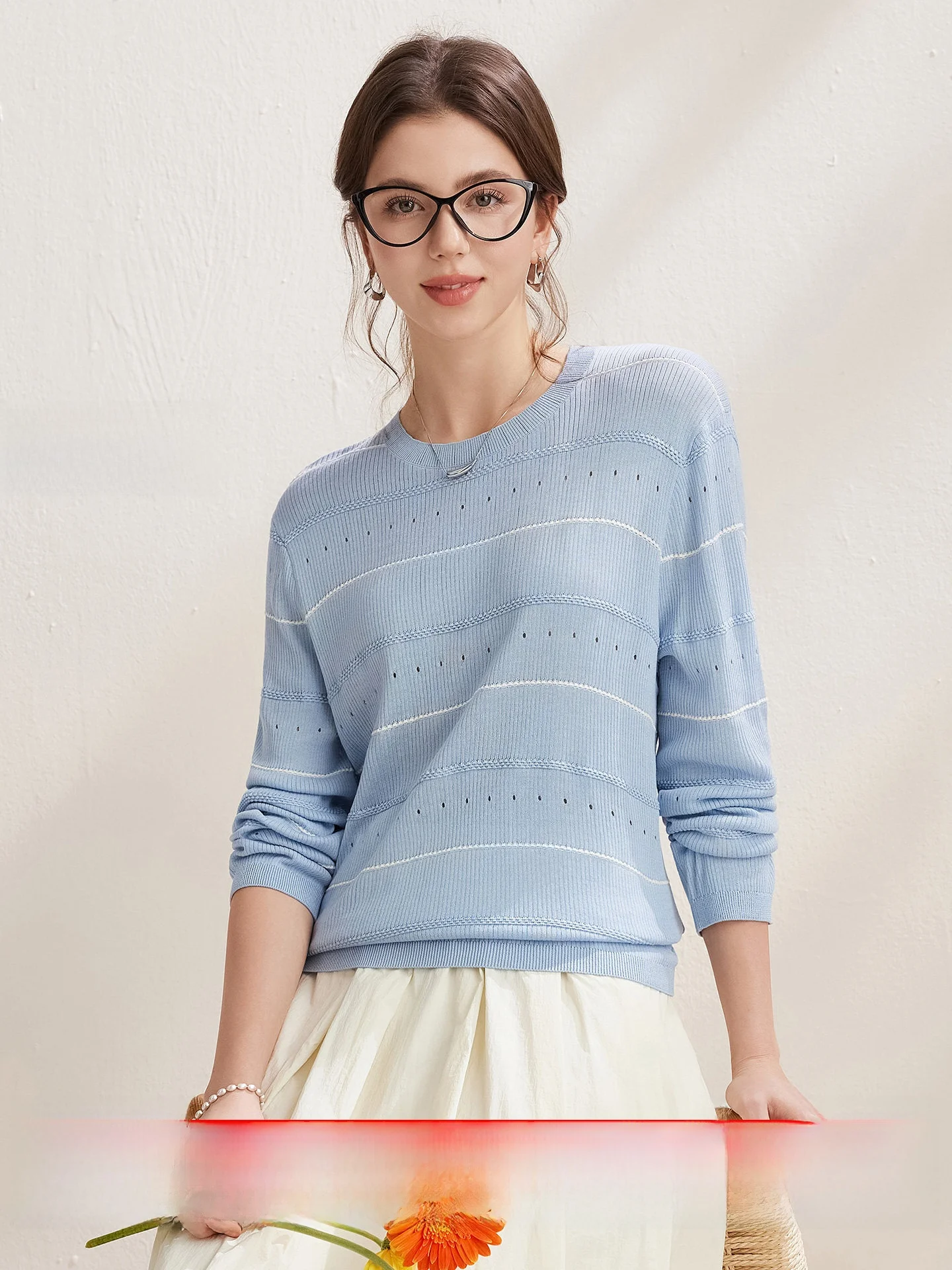 Zhaojun Spring Summer New Sle Women's Long Sve Knitted T-irt Lenzing Lyocell Base Layer Top Striped Inner Wear Bot ...
Zhaojun Spring Summer New Sle Women's Long Sve Knitted T-irt Lenzing Lyocell Base Layer Top Striped Inner Wear Bot ...