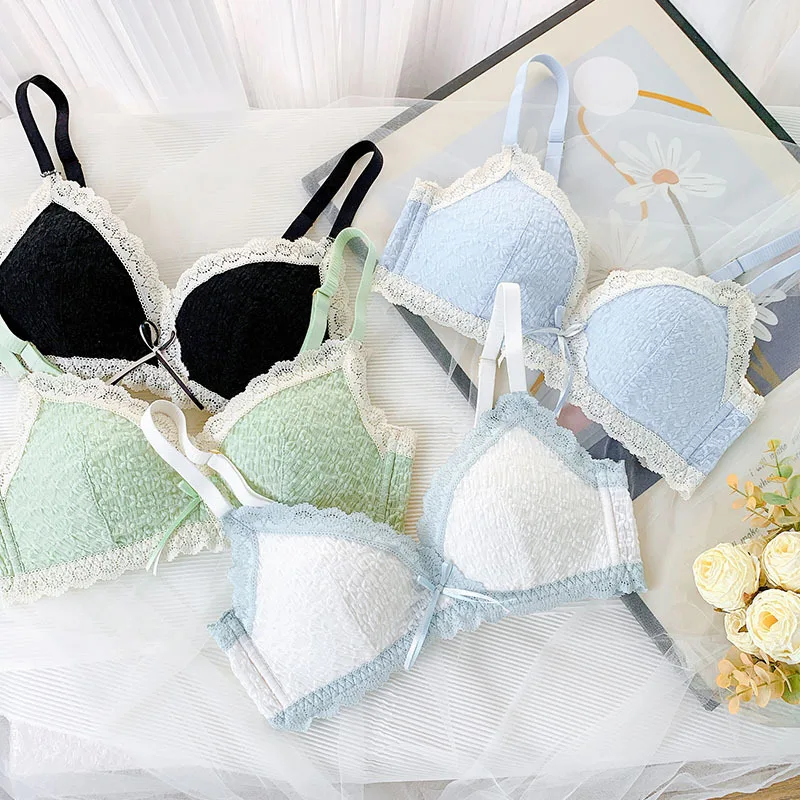 Sweet Retro Lace Sexy Underwear Small Chest Gathered Steel Ring Comfortable Bra Soft Nylon Fabric All Season Use
Sweet Retro Lace Sexy Underwear Small Chest Gathered Steel Ring Comfortable Bra Soft Nylon Fabric All Season Use