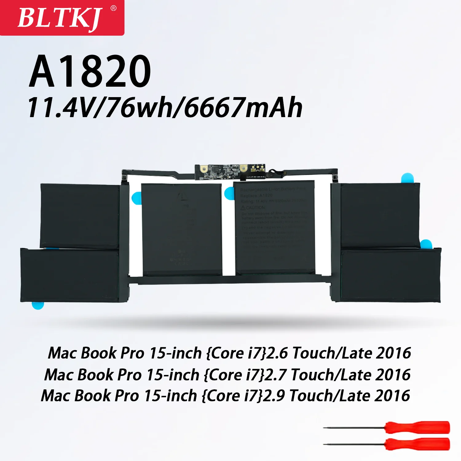 BLTKJ NEW A1820 Laptop Battery For APPLE MACBOOK PRO 15" A1707 2016 2017 Year 11.4V 76WH
BLTKJ NEW A1820 Laptop Battery For APPLE MACBOOK PRO 15" A1707 2016 2017 Year 11.4V 76WH