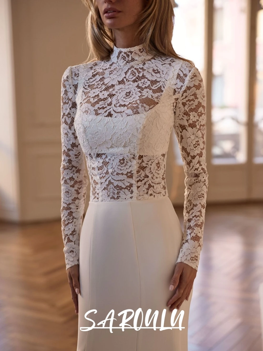 Unique Three Pieces Flowy Wedding Dress, Elegant Mermiad Lace Bride Wear, Customized, 2026 Charming Simple Bridal Gown
Unique Three Pieces Flowy Wedding Dress, Elegant Mermiad Lace Bride Wear, Customized, 2026 Charming Simple Bridal Gown