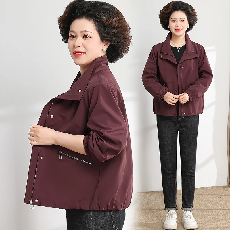 Весенняя модная повседневная куртка-кардиган для женщин среднего возраста, укороченная, из полиэстера, на молнии
Весенняя модная повседневная куртка-кардиган для женщин среднего возраста, укороченная, из полиэстера, на молнии