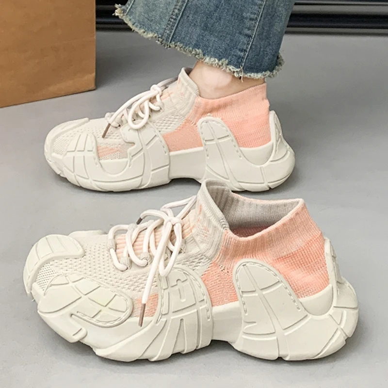 Women Platform Sneakers Running Sports Shoes Soft High Quality Tennis Sneakers Lace Up Casual Outdoor Breathable Shoe For Female
Women Platform Sneakers Running Sports Shoes Soft High Quality Tennis Sneakers Lace Up Casual Outdoor Breathable Shoe For Female