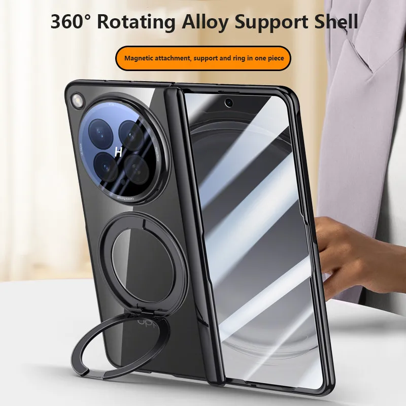 Electroplated Magnetic Bracket Case For OPPO Find N6 FindN6 5G Fold Hinge Protective Cover With Tempered Film
Electroplated Magnetic Bracket Case For OPPO Find N6 FindN6 5G Fold Hinge Protective Cover With Tempered Film