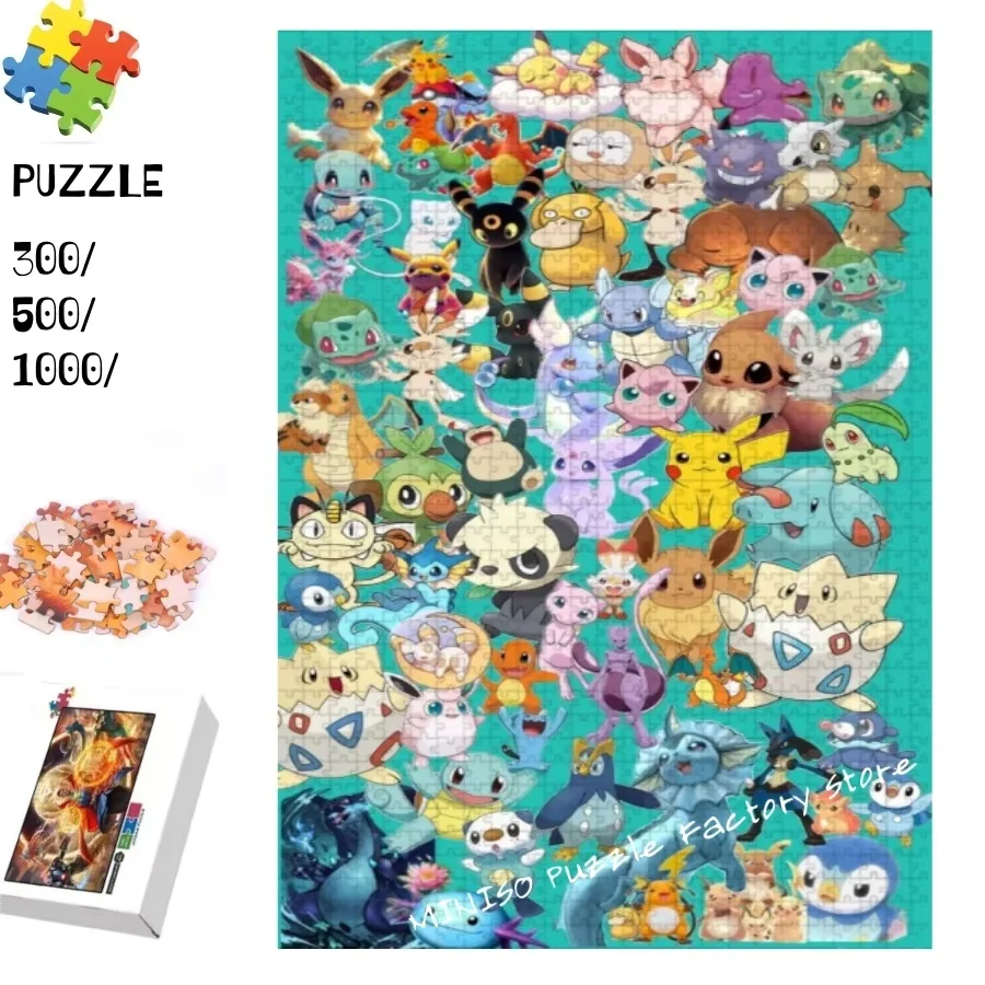 Pokemon Family Figures Puzzles Pieces Collection Wooden Jigsaw Puzzles for Adults Kids Educational Toy High Difficulty Game
Pokemon Family Figures Puzzles Pieces Collection Wooden Jigsaw Puzzles for Adults Kids Educational Toy High Difficulty Game
