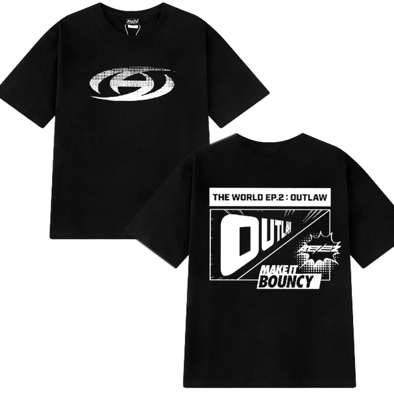 2025 Ateez Album The World Ep2: Outlaw Graphic T shirt Men Women Fashion Y2k short sleeve T-shirts Unisex black 100% Cotton Tops
2025 Ateez Album The World Ep2: Outlaw Graphic T shirt Men Women Fashion Y2k short sleeve T-shirts Unisex black 100% Cotton Tops