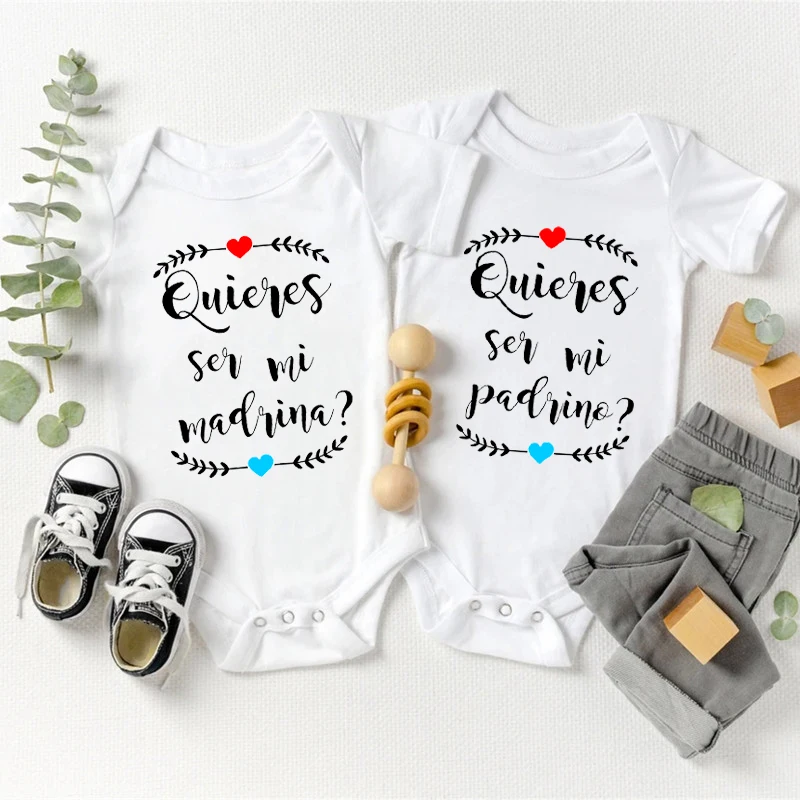 Do You Want To Be My Godmother / Godfather Newborn Baby Bodysuits Baby Announcement Gift Jumpsuit Cute Toddler Clothes
Do You Want To Be My Godmother / Godfather Newborn Baby Bodysuits Baby Announcement Gift Jumpsuit Cute Toddler Clothes